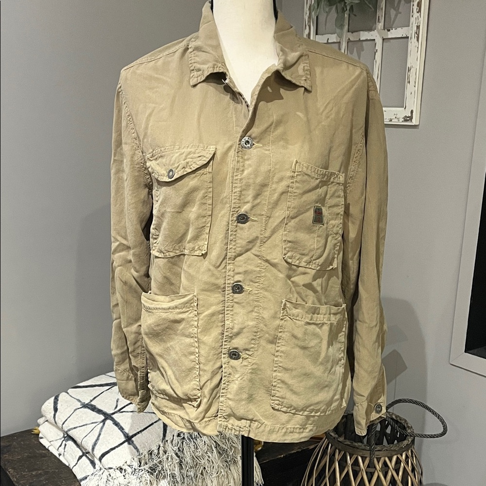 Agolde Tan Button Down Shirt